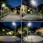 loyoele 900000LM 10000W Solar Street Lights Outdoor – LED Solar Light with Motion Detection, Dusk to Dawn, Weatherproof, Ideal for Security Lighting in Driveways and Parking Lots (1 Pack)