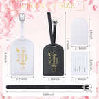 Amylove Bulk Luggage Tags Wedding Favors Adventure Begins Luggage Tags for Guests Travel Tag for Suitcase Bridal Gift 24 Pack