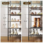 YATINEY 10 Tier Shoe Rack, Large Capacity Shoe Storage Organizer Holds 40 Pairs, Sturdy and Stable, for Entryway, Hallway, Cl