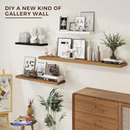 Dreamland 55 Inches Floating Shelves for Wall, 9.8" Deep Long Floating Shelves Set of 1, Large Display & Storage Shelf, Wall 