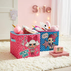 LOL Surprise Set of 2 Durable Storage Cubes with Handles