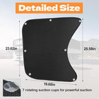 2pcs Semi Truck Side Window Sun Shade for Freightliner Volvo VNL International Trucks RV,Interior UV Protection Truck Side Window Shade semi Trucks Accessories Keep Your car Cool