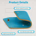 Travelambo Luggage Tags for Suitcases PU Leather Travel Tags Bag Tags Privacy Protection Travel Essentials