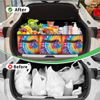 Reusable Grocery Bags Heavy Duty Shopping Bags Foldable Large Tote Bags with Long Handles & Hard Bottom