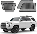 4Runner Specific Side Window Sun Shades, 2011-2023 Vehicle Interior Shade for Baby Mesh Covers, Breathable, UV Protection and Heat Insulation (4Runner(2011-2023), Front+Rear side-4pcs)