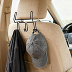 2 Pcs Hard Hat Holder for Truck, Car Holder Organizer with 5 Hooks Car Seat Back Organizers for Caps Jacket Tool Bag Safety Helmet Hard hat Accessories for Men and Women