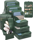 10 Set Packing Cubes for Travel, Gifts for Women Mom,Anti-Tearing Suitcase Organizer for Luggage with Shoe & Hanging Toiletry