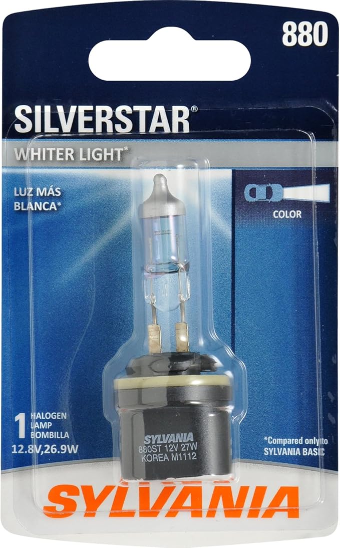 SYLVANIA 880 SilverStar High Performance Halogen Fog Bulb, (Contains 1 Bulb)