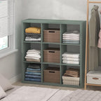 Furinno Cubic Closet Organizers and Storage, 9-Cube Closet Organizer, Open Shelf Closet Storage, Extra Thick Frame for Wardro