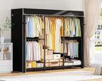 ULIFHOME E14C Pro Heavy Duty Closet Organizer System，Freestanding Clothing Racks for Hanging Clothes，Adjustable Garment Rack 