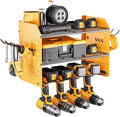 TRZZ Power Tool Organizer Wall Mount, 3-Layer Drill Holder with 2 Side Pegboards, Cordless Drill Rack with 4 Hooks, Efficient