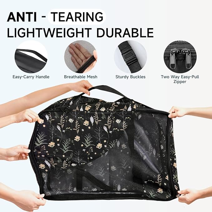 11 Set Packing Cubes for Travel, Gifts for Women Mom Kids, TSA Approved Bags for Makeup, Cosmetic, Toiletry, Suitcase Organiz