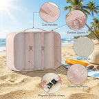 8 Set Packing Cubes for Travel with Clear Toiletry Bag, Durable Luggage Packing Organizers, Carry-On Accessories, TSA Approve