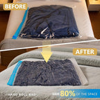 Compression Bags for Travel - Travel Essentials - 25 Pack Space Saver Bags - No Vacuum Needed - Compression Packing Bags for 