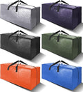 6 Pack Heavy Duty Extra Large Moving Bags W/Backpack Straps - Strong Handles & Zippers, Storage Totes For Space Saving, Fold 