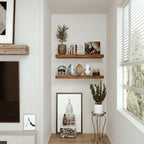 Vivelove Floating Shelves for Wall, 24 inch Wall Shelves for Bathroom Bedroom, Living Room, Kitchen, Office, Rustic Farmhouse