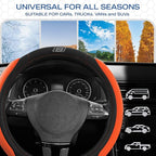 Skechers Steering Wheel Cover, Memory Foam Car Steering Wheel Cover,14.5-15inch Anti-Slip Safety Comfortable Desgin, Universa