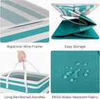 HomeHacks 2-Pack Large Laundry Basket, Waterproof, Freestanding Laundry Hamper, Collapsible Tall Clothes Hamper with Extended