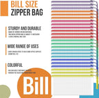 24pcs Mesh Zipper Pouch Bags 9.3 x 4.7 Inches, 8 Color Small Clear Pouches Bulk, Travel Cosmetics Organization, Classroom and