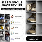 Simple Houseware 20 Section Shelves Hanging Shoes Organizer Holder for Closet, Gray