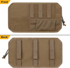 Car Sun Visor Organizer, Tactical Sunvisor Organizers Storage Covers for Trucks, Molle Panel with Pockets Zipper Visor Storage Pouch Accessories, Fits Most Vehicles, SUVs & Jeeps (CB)