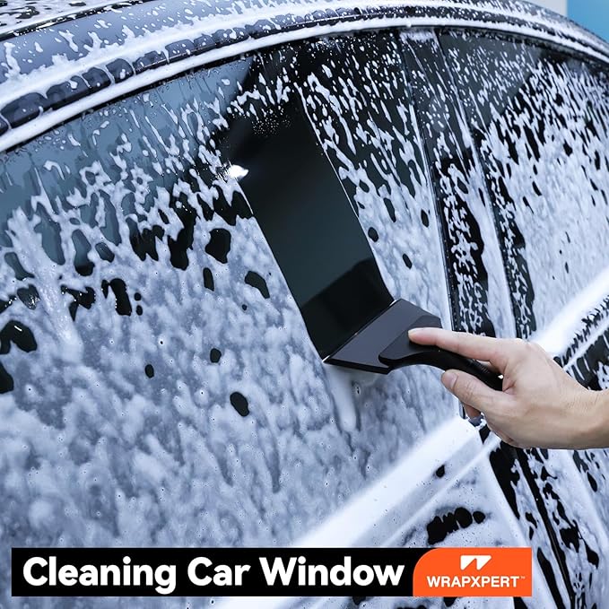 WRAPXPERT Window Tint Kit 15 PCS Vinyl Wrap Tools Kit Vehicle Glass Protective Film Installing Tool Included Squeegee Tool Kit, Plastic Scraper, Safety Film Cutter, Utility Knife with Blades