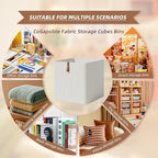 Cube Storage Bin 12x12 in,Collapsible Fabric Storage Bins,Open Home Storage Bins,Baskets for organizing,For Clothing Storage,