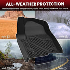 LASFIT Floor Mats & Cargo Mat with Backrest 2021-2026 & Only 7 Seats(Not for 8/9 Seats) for Chevy Tahoe/GMC Yukon(Only Yukon, Not Fit Yukon XL)/Cadillac Escalade(Only Escalade, Not Fit Escalade ESV)