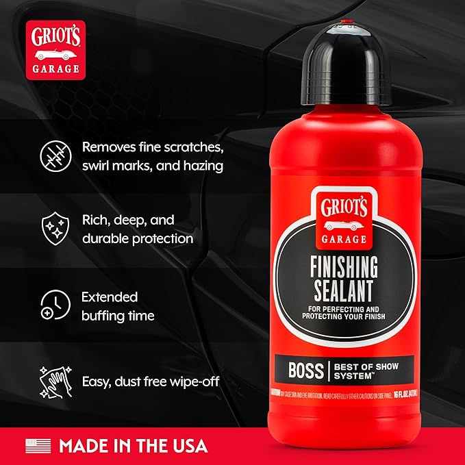 Griot's Garage BOSS Finishing Sealant for Car Detailing and Polishing, Auto Paint Correction and Protection, 16 Ounces