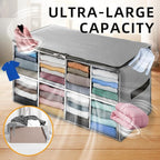 TAILI Extra Large Moving Bags, 10 Pack Silver Heavy Duty Totes for Storage with Visible Window, Wrap Around Handles, Storage 
