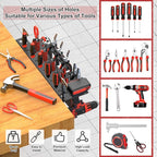 Metal Screwdriver Organizer, Wall Mount Plier Organizer Hammer Holder, Hand Tool Storage Rack for Garage Workshop Workbench(B