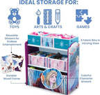 Disney Frozen II 6 Bin Design and Store Toy Organizer by Delta Children, Greenguard Gold Certified