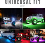Honalia LED Rock Lights for Trucks 6 pods, Multicolor RGB Underglow Kit for Cars with Bluetooth APP Control for ATV Accessories Golf Cart Four Wheeler RZR UTV Truck Accessories