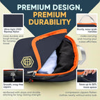 TRIPPED XL Compression Packing Cubes — 7-Piece Set for Checked Luggage | Extra-Large (15.7"×11"×4") + Large + Small + Tube + 