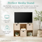 Best Choice Products 6-Cube Storage Organizer, 13.5in Shelf Opening, Bookcase, Display Shelf, Customizable w/ 3 Removable Bac