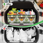 Reusable Grocery Bags Heavy Duty Shopping Bags Foldable Large Tote Bags with Long Handles & Hard Bottom