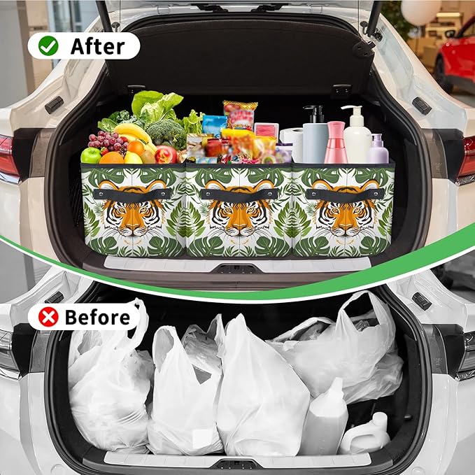 Reusable Grocery Bags Heavy Duty Shopping Bags Foldable Large Tote Bags with Long Handles & Hard Bottom