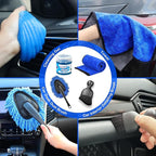 17pcs Car Detailing Kit Interior Cleaner, Car Interior Cleaning Kit with Handheld Car Vacuum, Car Detailing Brushes, Windshie