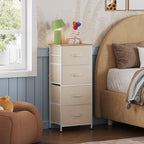 WLIVE Dresser with 4 Drawers, Storage Tower, Organizer Unit, Fabric Dresser for Bedroom, Hallway, Entryway, Closets, Sturdy S