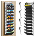 PAULONE 10-Pocket Multi-Use Over the Door Organizer, Heavy Duty 95lbs Capacity with Breathable Mesh, Versatile Hanging Storag