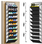 PAULONE 10-Pocket Multi-Use Over the Door Organizer, Heavy Duty 95lbs Capacity with Breathable Mesh, Versatile Hanging Storag
