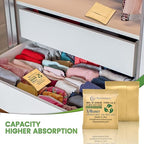 1/6U Kraft Clay Desiccants Packs for Storage - Silica Gel Packets Alternative, 6 Gram Food Safe Bentonite Clay Desiccant