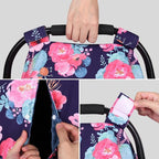 Rquite Car Seat Cover Baby, Carseat Covers Baby for Girl Boy, Warm Minky Infant Car Seat Cover Winter, Peekaboo Opening Car S