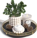 10" Oak Wood Decorative Tray for Home Decor, Tray for Coffee Table Decor Perfume Nightstand Vanity Bathroom Trays for Counter