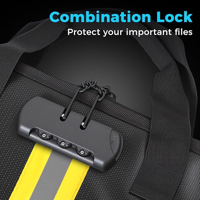 Accordion File Organizer with Combination Lock,Fireproof Expanding File Folder with Multi Pockets,13 Pockets Document Organiz