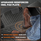 KUST Floor Mats for 2023-2026 Honda Accord Accessories (Include Hybrid), All Weather Floor Liners Front Rear 2 Rows Car Mats TPE Rubber Raised Edge, Extra Heel Pad Plate