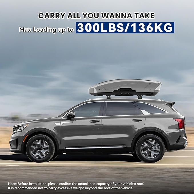 FLYCLE 300Lbs Lockable Roof Rack Cross Bars Compatible with Kia Sorento & Sorento Hybird 2021-2026, Crossbars Cargo Racks Rooftop Luggage Canoe Kayak Camping Gear Bike Carrier Rack