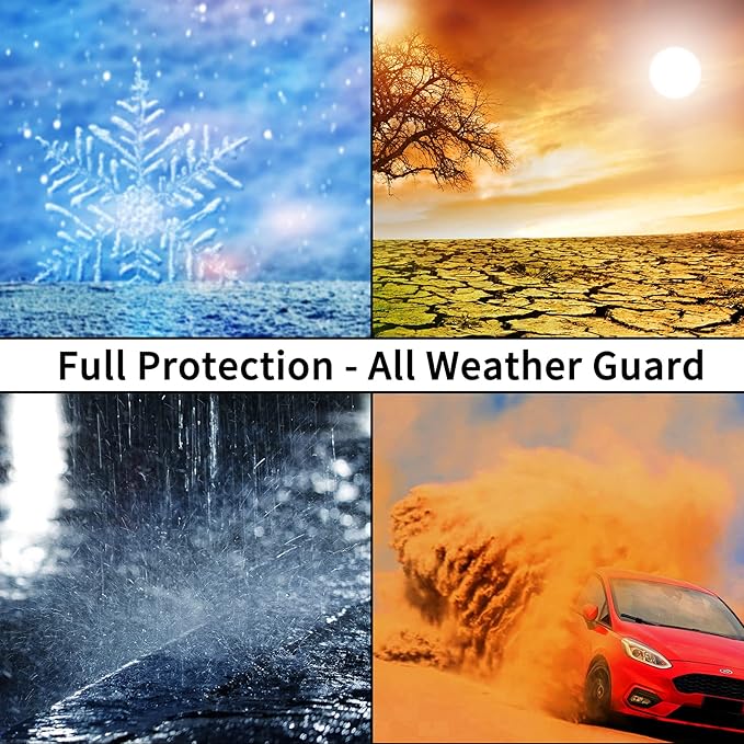Auxko All Weather Floor Mats Fits for Ford Explorer 2026 2025-2020 7 Seat Full Set TPE Rubber Liners Set All Season Guard Odorless Anti-Slip Floor Mats for 1st & 2nd & 3rd Row