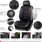 CAR PASS Comfortable 3D Foam Mesh Leather Car Seat Covers Front, Air Cool Mesh Breathable Front Seat Covers for Car, Universa