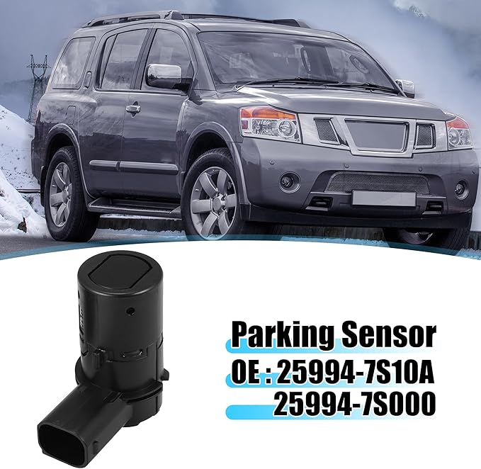 X AUTOHAUX 4 Pcs Car Bumper PDC Reverse Parking Assist Sensor for Nissan Titan 2005-2011 for Nissan Armada 2005-2011 25994-7S